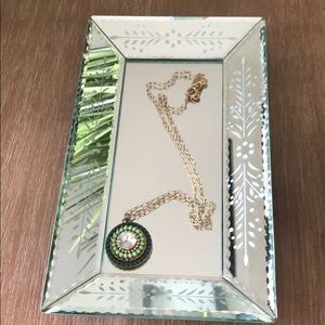 J crew round medallion necklace